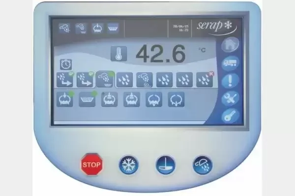 Display digital Serap cu afișaj de temperatură pentru controlul răcirii laptelui